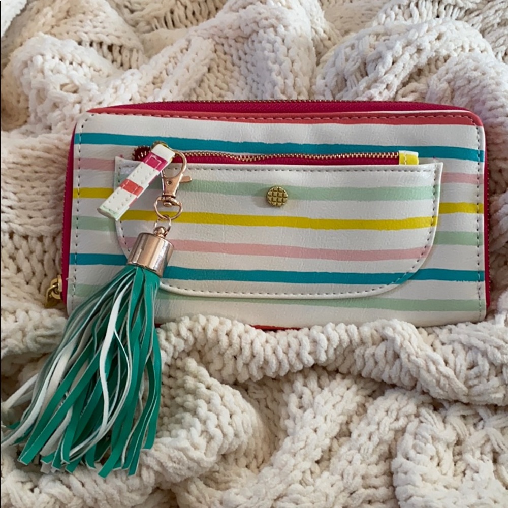 Fun Summer striped wallet